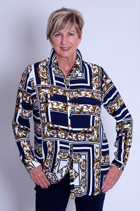 Afbeelding van Blouse van het merk Signature marine dessin