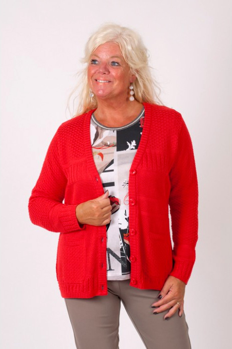 Afbeelding van Vest van ons eigen merk Esmay Exclusiv rood