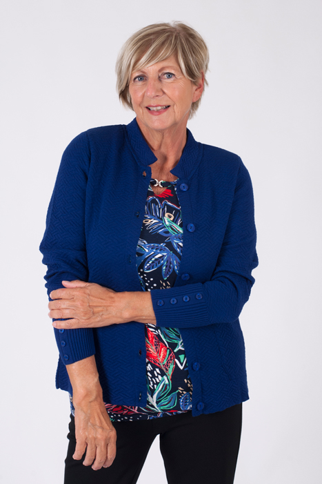 Afbeelding van Blauw vest van ons eigen merk Esmay Exclusiv.